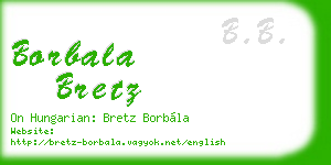 borbala bretz business card