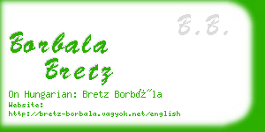 borbala bretz business card